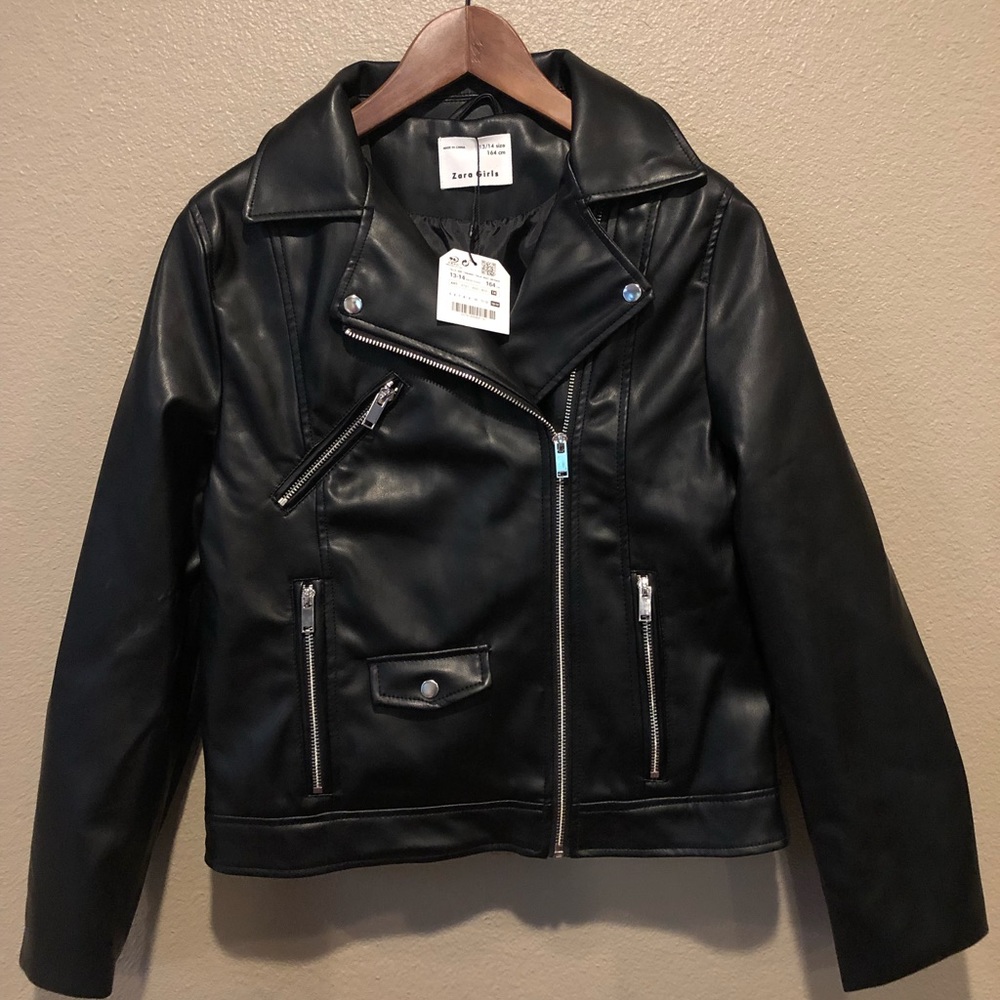 Zara girls black jacket